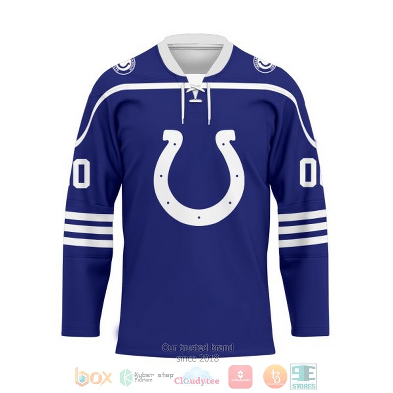 Personalized Indianapolis Colts NFL Custom Hockey Jersey 1