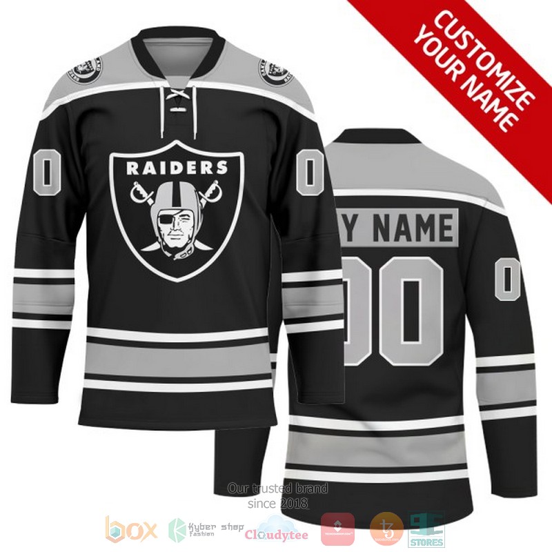 Personalized Las Vegas Raiders NFL Custom Hockey Jersey