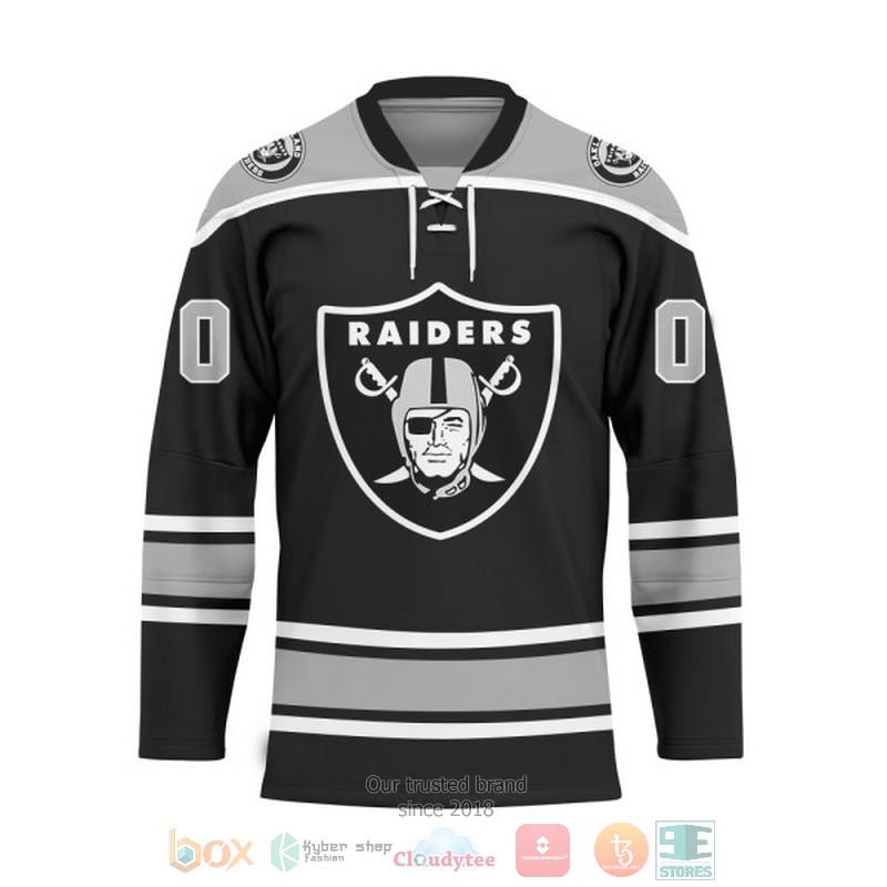 Personalized Las Vegas Raiders NFL Custom Hockey Jersey 1