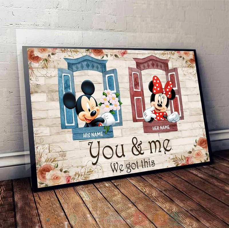 Personalized Mickey Mouse With Minnie Mouse We Got This Poster 1 2
