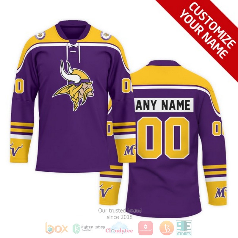 Personalized Minnesota Vikings NFL Custom Hockey Jersey