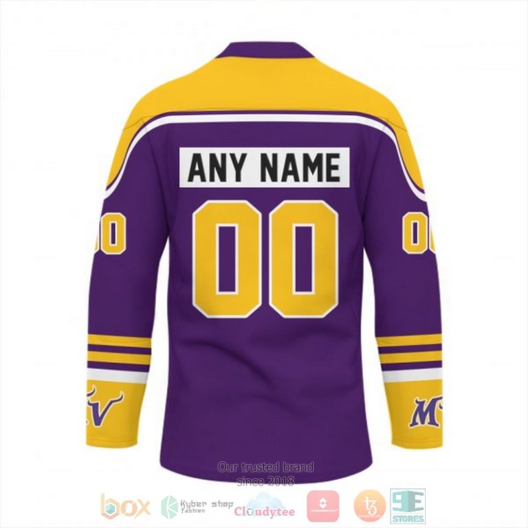 Personalized Minnesota Vikings NFL Custom Hockey Jersey 1 2