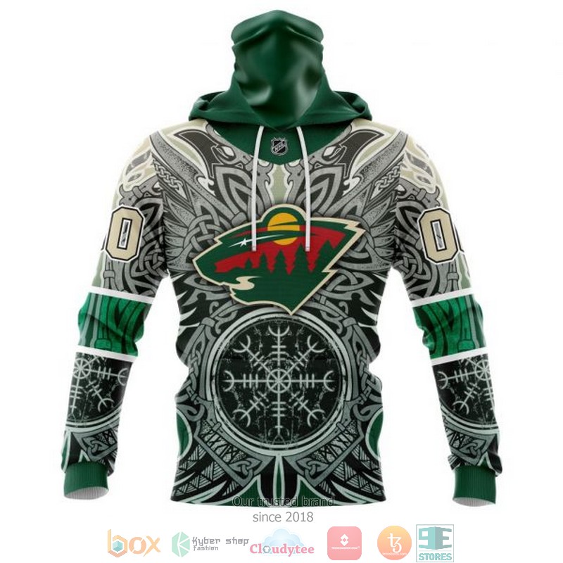 Personalized Minnesota Wild NHL Norse Viking Symbols custom 3D shirt hoodie 1 2 3