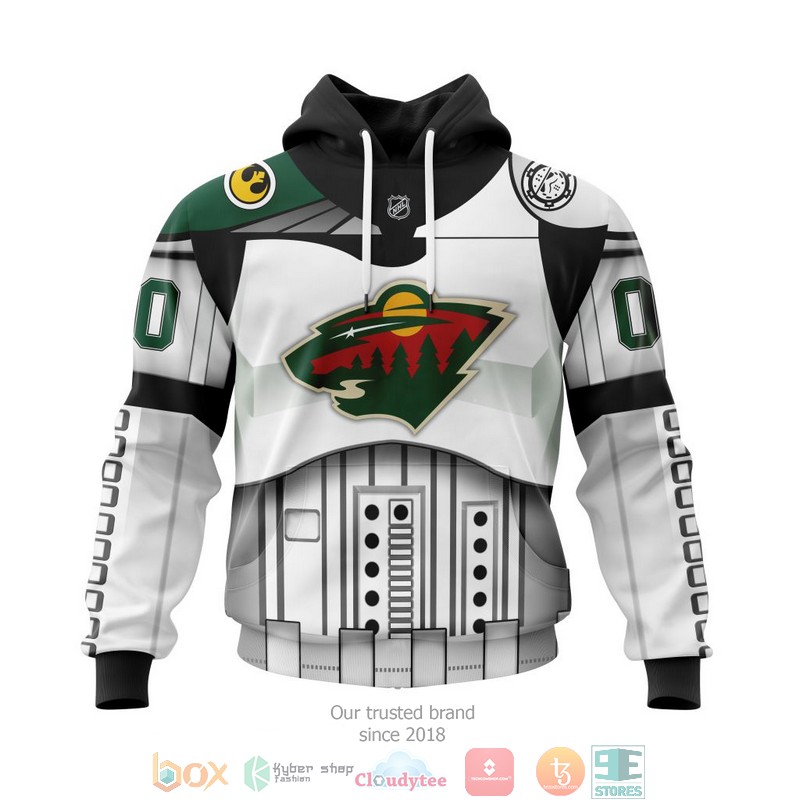 Personalized Minnesota Wild NHL Star Wars custom 3D shirt hoodie