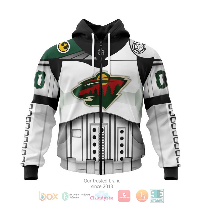 Personalized Minnesota Wild NHL Star Wars custom 3D shirt hoodie 1