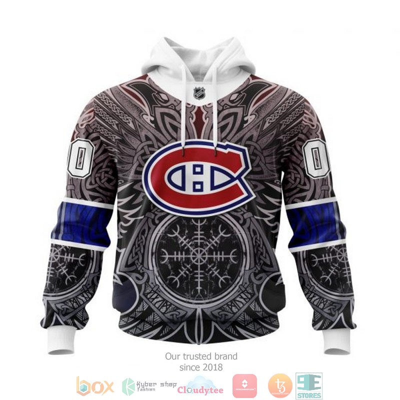 Personalized Montreal Canadiens NHL Norse Viking Symbols custom 3D shirt hoodie