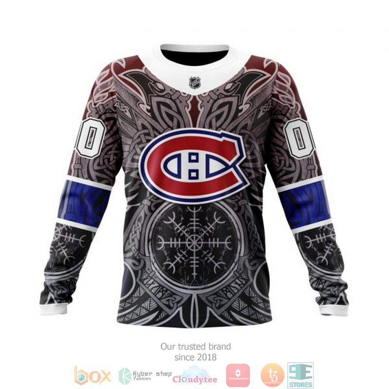 Personalized Montreal Canadiens NHL Norse Viking Symbols custom 3D shirt hoodie 1 2 3 4 5