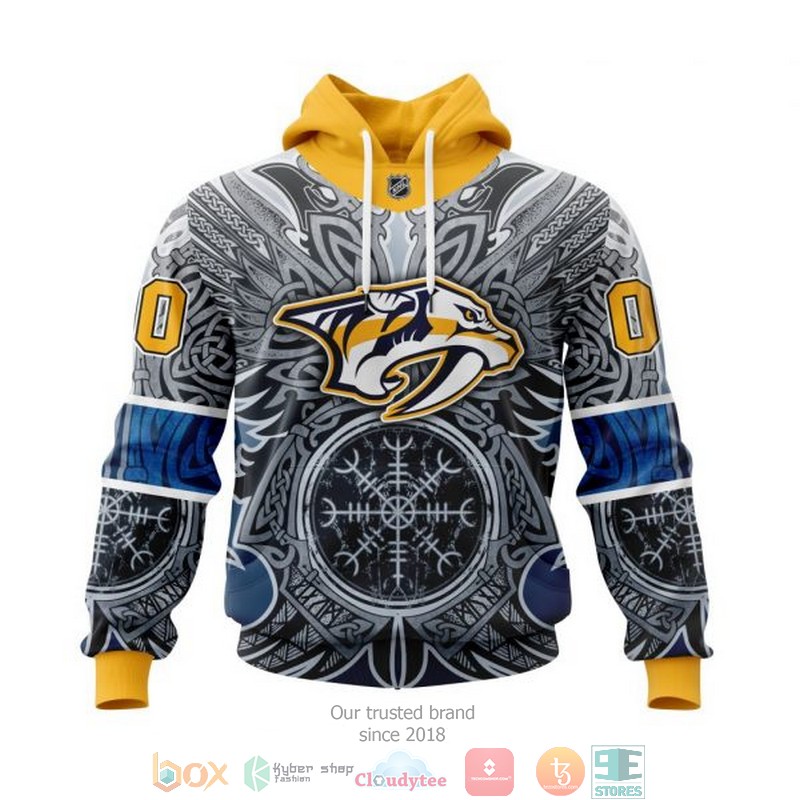 Personalized Nashville Predators NHL Norse Viking Symbols custom 3D shirt hoodie