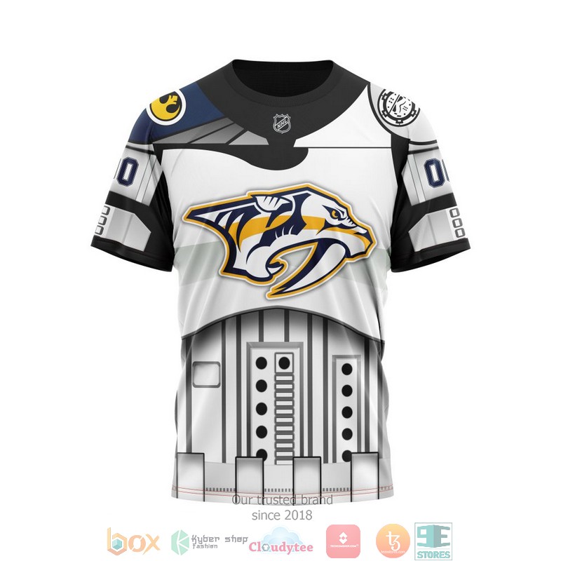 Personalized Nashville Predators NHL Star Wars custom 3D shirt hoodie 1 2 3 4 5 6 7