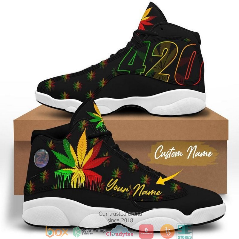 Personalized Native Weed Air Jordan 13 Sneaker Shoes