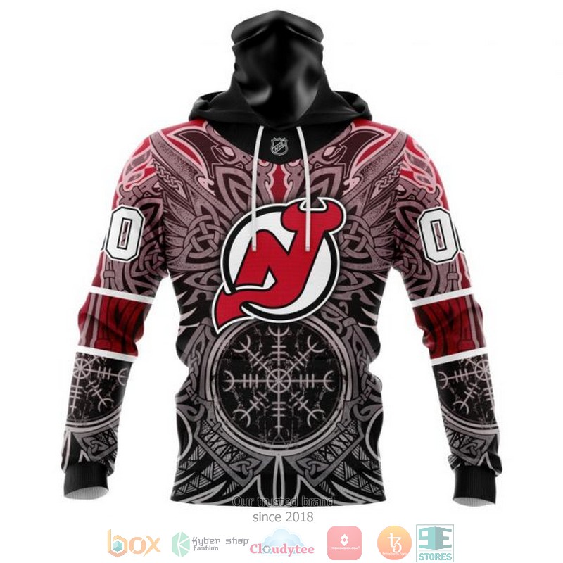Personalized New Jersey Devils NHL Norse Viking Symbols custom 3D shirt hoodie 1 2 3