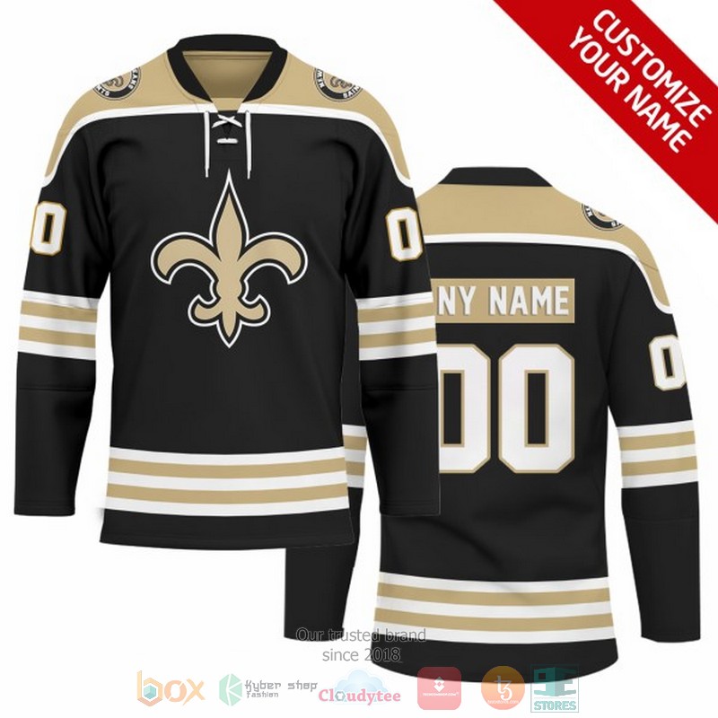 Personalized New Orleans Saints NFL Custom Hockey Jersey