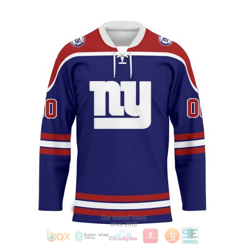 Personalized New York Giants NFL Custom Hockey Jersey 1