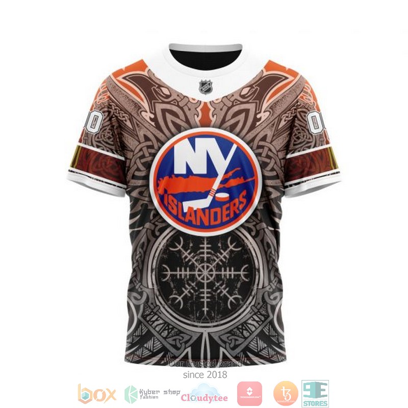 Personalized New York Islanders NHL Norse Viking Symbols custom 3D shirt hoodie 1 2 3 4 5 6 7