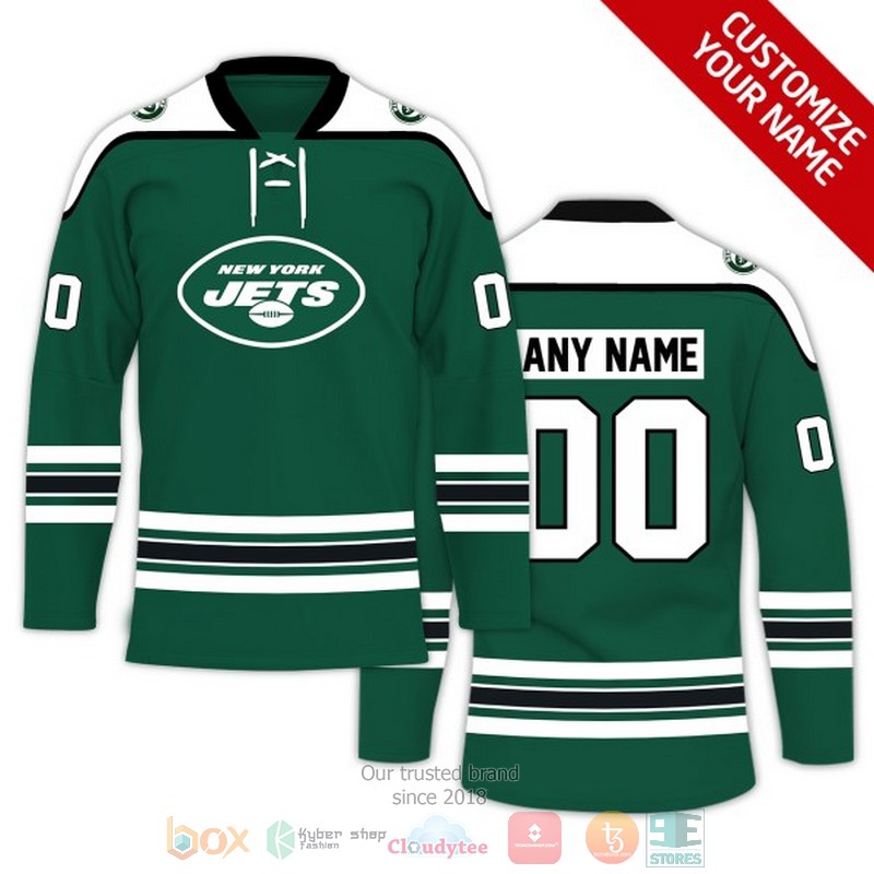 Personalized New York Jets NFL Custom Hockey Jersey