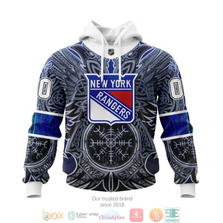 Personalized New York Rangers NHL Norse Viking Symbols custom 3D shirt hoodie