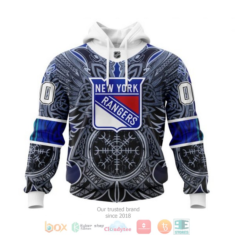 Personalized New York Rangers NHL Norse Viking Symbols custom 3D shirt hoodie
