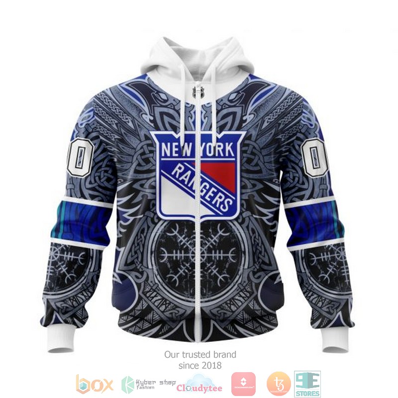 Personalized New York Rangers NHL Norse Viking Symbols custom 3D shirt hoodie 1