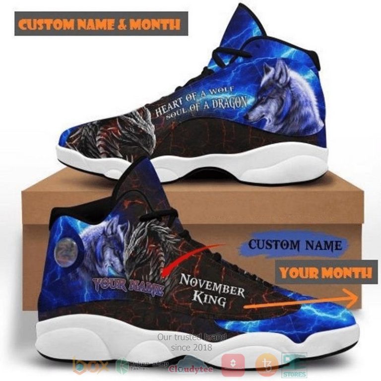 Personalized November King custom Air Jordan 13 shoes