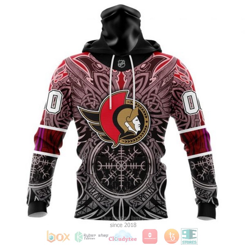 Personalized Ottawa Senators NHL Norse Viking Symbols custom 3D shirt hoodie 1 2 3