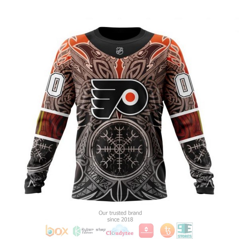 Personalized Philadelphia Flyers NHL Norse Viking Symbols custom 3D shirt hoodie 1 2 3 4 5