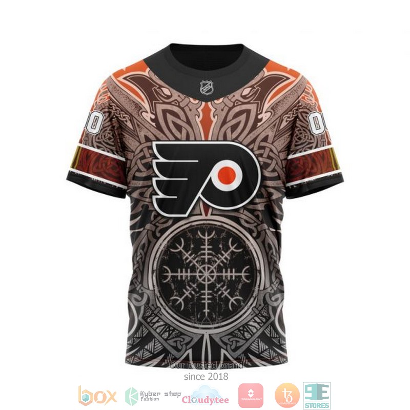Personalized Philadelphia Flyers NHL Norse Viking Symbols custom 3D shirt hoodie 1 2 3 4 5 6 7