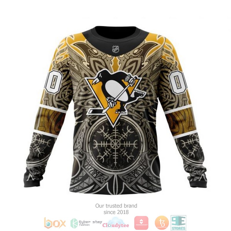 Personalized Pittsburgh Penguins NHL Norse Viking Symbols custom 3D shirt hoodie 1 2 3 4 5