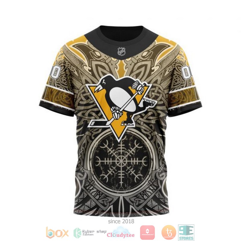Personalized Pittsburgh Penguins NHL Norse Viking Symbols custom 3D shirt hoodie 1 2 3 4 5 6 7