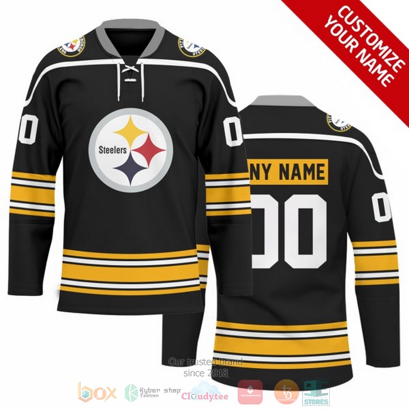 Personalized Pittsburgh Steelers NFL Custom Hockey Jersey