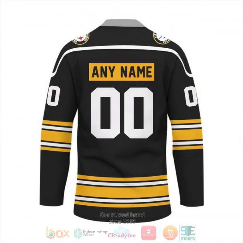 Personalized Pittsburgh Steelers NFL Custom Hockey Jersey 1 2