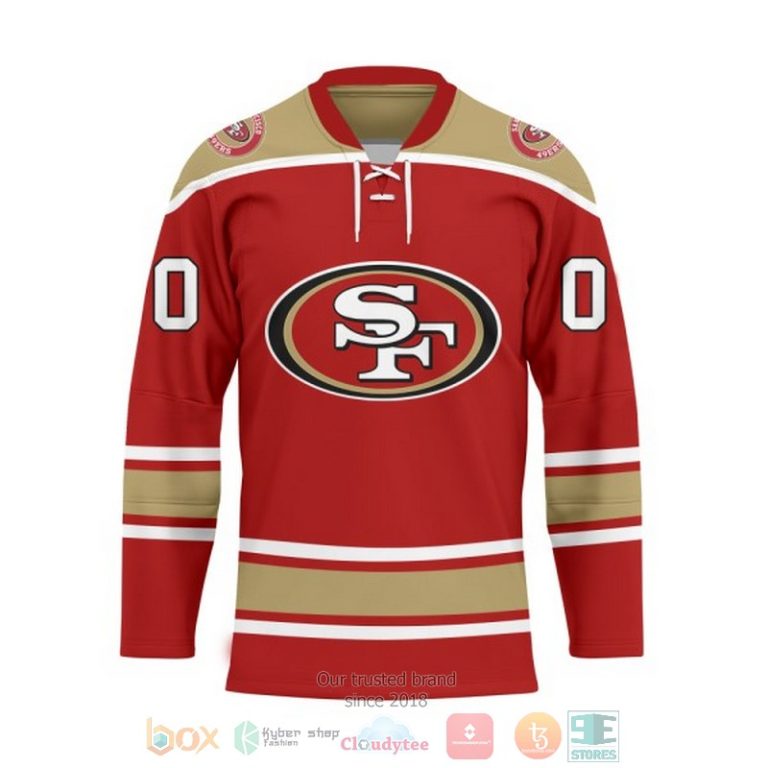 Personalized San Francisco 49ers NFL Custom Hockey Jersey 1