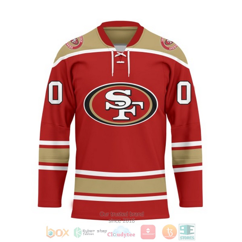 Personalized San Francisco 49ers NFL Custom Hockey Jersey 1