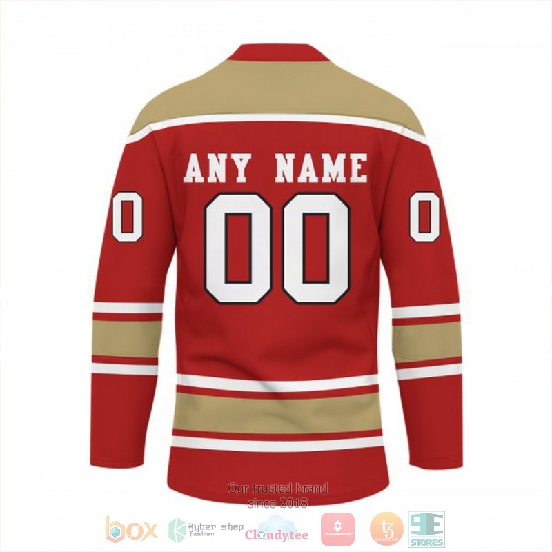 Personalized San Francisco 49ers NFL Custom Hockey Jersey 1 2