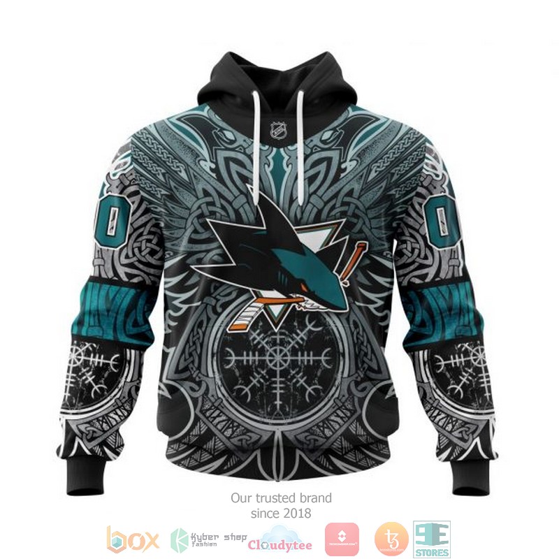 Personalized San Jose Sharks NHL Norse Viking Symbols custom 3D shirt hoodie