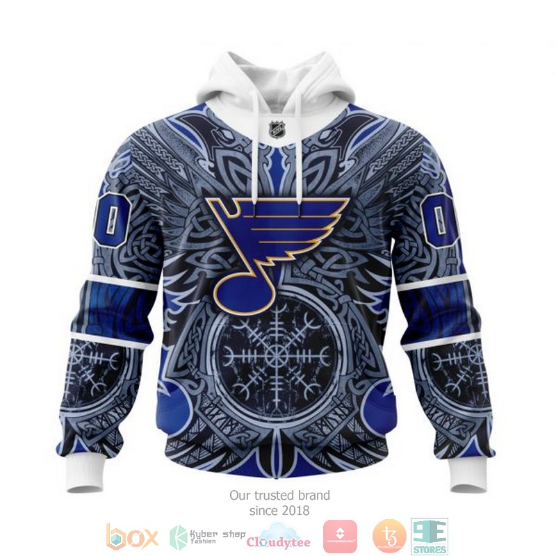 Personalized St Louis Blues NHL Norse Viking Symbols custom 3D shirt hoodie