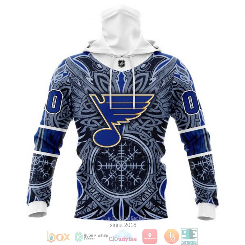 Personalized St Louis Blues NHL Norse Viking Symbols custom 3D shirt hoodie 1 2 3