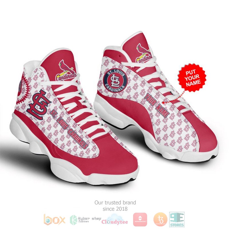 Personalized St Louis Cardinals MLB Baseball custom Air Jordan 13 shoes