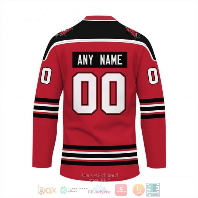 Personalized Tampa Bay Buccaneers NFL Custom Hockey Jersey 1 2