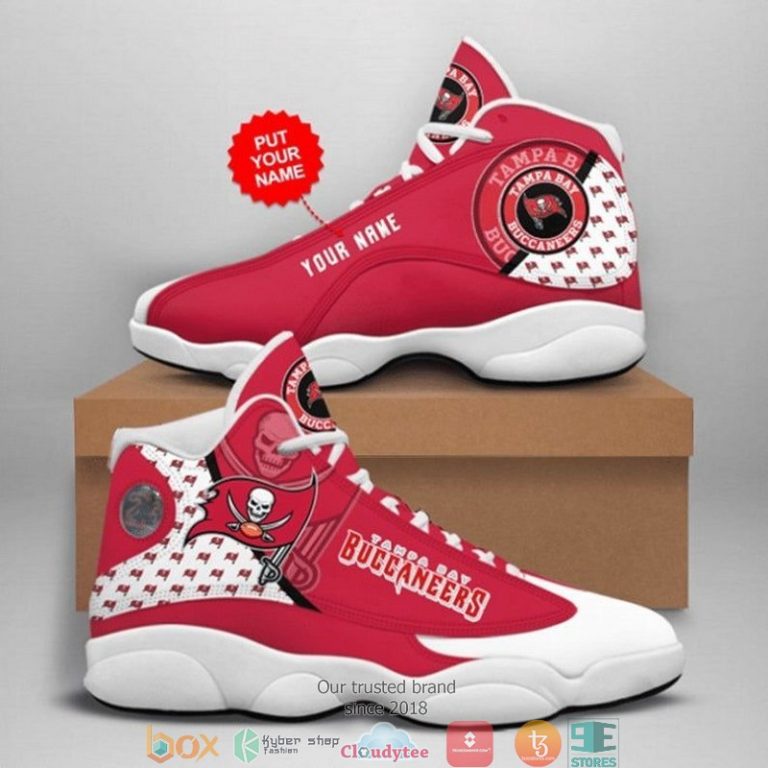 Personalized Tampa Bay Buccaneers NFL Football Team 9 Air Jordan 13 Sneaker Shoes