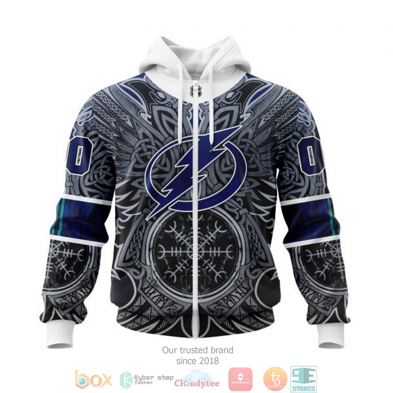 Personalized Tampa Bay Lightning NHL Norse Viking Symbols custom 3D shirt hoodie 1