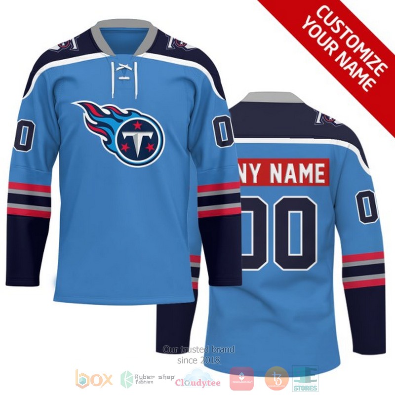 Personalized Tennessee Titans NFL Custom Hockey Jersey