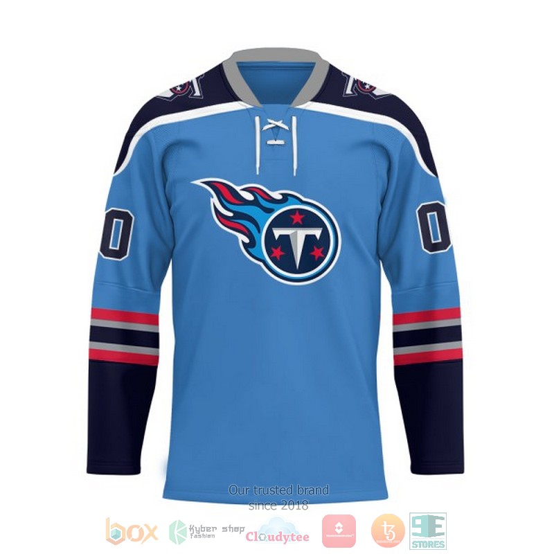 Personalized Tennessee Titans NFL Custom Hockey Jersey 1