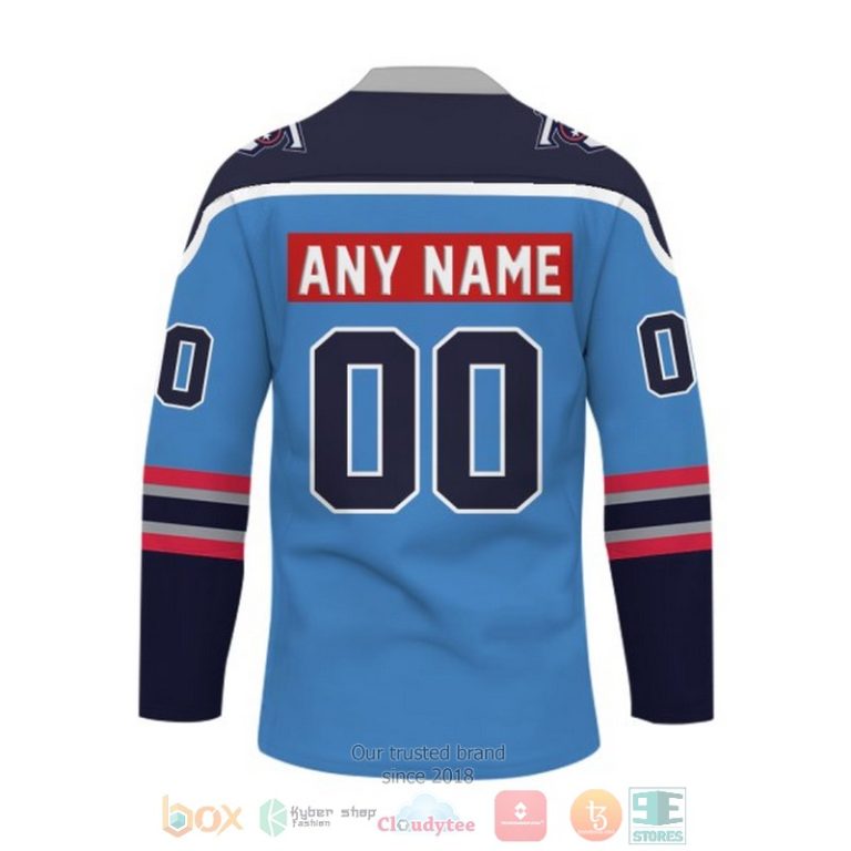 Personalized Tennessee Titans NFL Custom Hockey Jersey 1 2