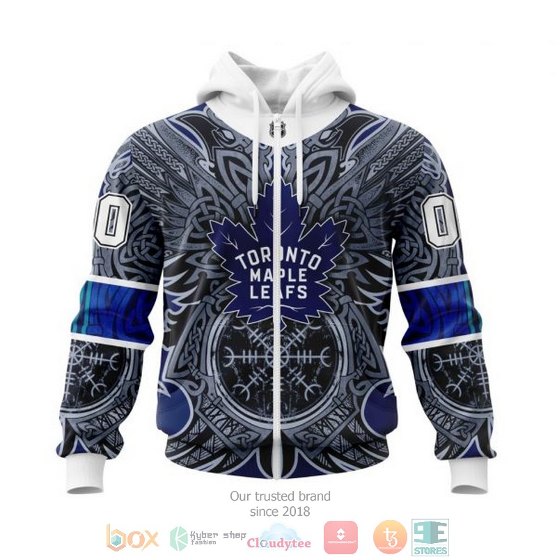 Personalized Toronto Maple Leafs NHL Norse Viking Symbols custom 3D shirt hoodie 1
