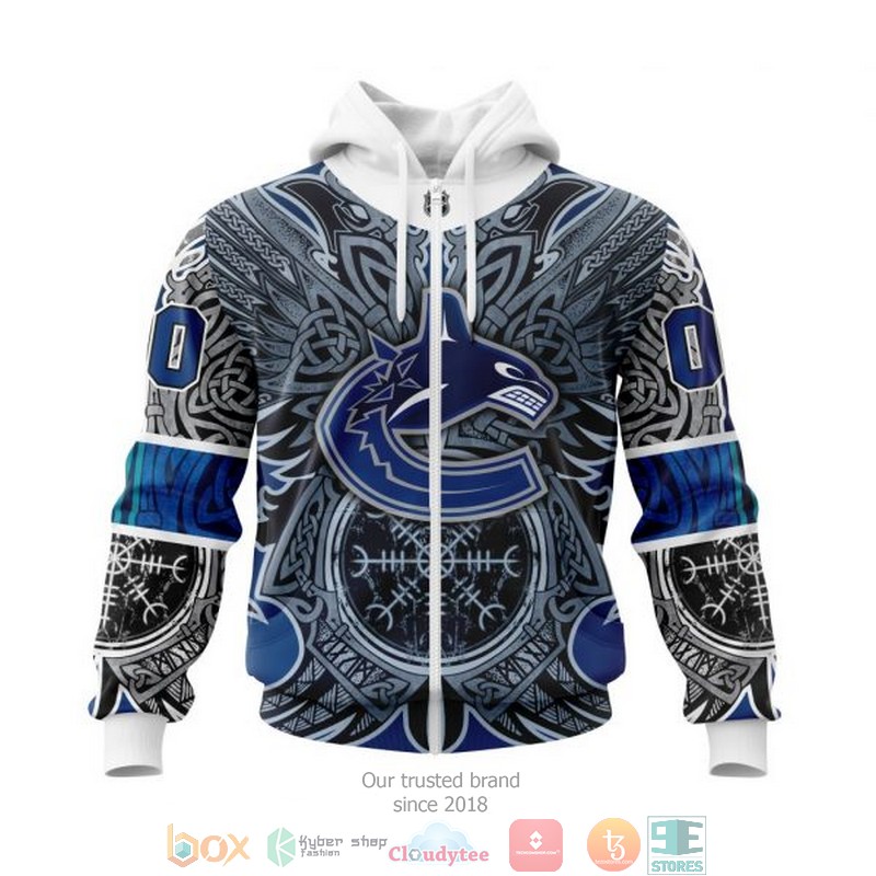 Personalized Vancouver Canucks NHL Norse Viking Symbols custom 3D shirt hoodie 1