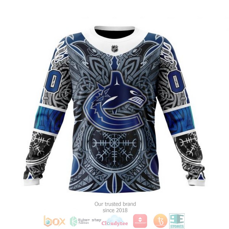 Personalized Vancouver Canucks NHL Norse Viking Symbols custom 3D shirt hoodie 1 2 3 4 5