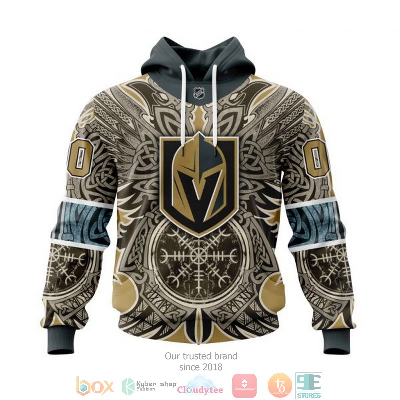 Personalized Vegas Golden Knights NHL Norse Viking Symbols custom 3D shirt hoodie