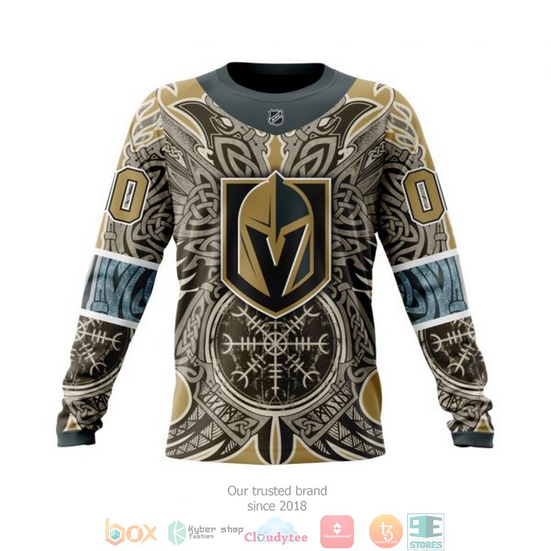 Personalized Vegas Golden Knights NHL Norse Viking Symbols custom 3D shirt hoodie 1 2 3 4 5
