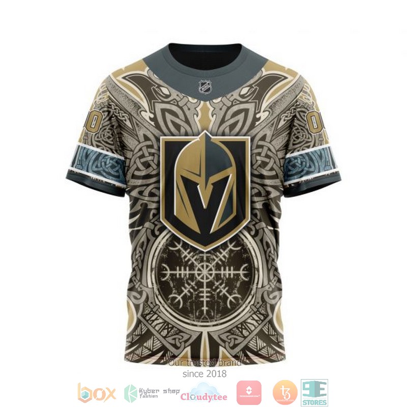 Personalized Vegas Golden Knights NHL Norse Viking Symbols custom 3D shirt hoodie 1 2 3 4 5 6 7