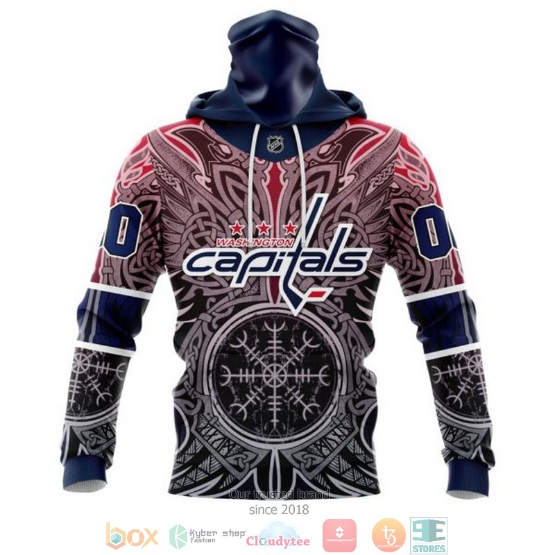 Personalized Washington Capitals NHL Norse Viking Symbols custom 3D shirt hoodie 1 2 3